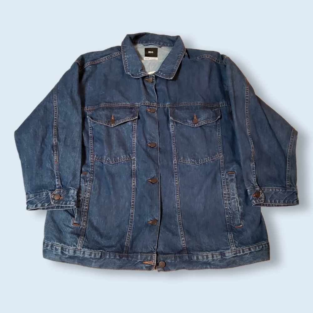 BDG Urban Outfitters Streetwear Blokecore Denim Jacket Oversized NWT